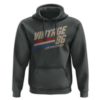 40th Birthday Hoodie Vintage 1986 40 Years Old Birthday USA Stripes