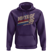 40th Birthday Hoodie Vintage 1986 40 Years Old Birthday USA Stripes