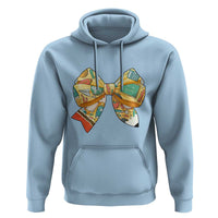 Funny Back To School Hoodie Cute Coquettes School Supplies Bow First Day - Wonder Print Shop