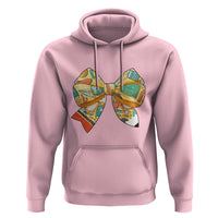 Funny Back To School Hoodie Cute Coquettes School Supplies Bow First Day - Wonder Print Shop