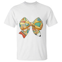 Funny Back To School T Shirt Cute Coquettes School Supplies Bow First Day - Wonder Print Shop
