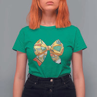 Funny Back To School T Shirt For Women Cute Coquettes School Supplies Bow First Day - Wonder Print Shop