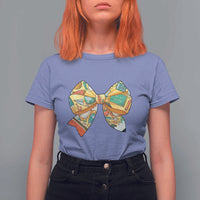 Funny Back To School T Shirt For Women Cute Coquettes School Supplies Bow First Day - Wonder Print Shop