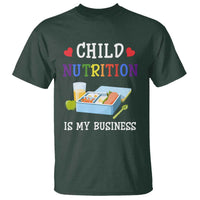 Lunch Lady T Shirt Child Nutrition Is My Business School Cafeteria - Wonder Print Shop