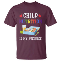 Lunch Lady T Shirt Child Nutrition Is My Business School Cafeteria - Wonder Print Shop