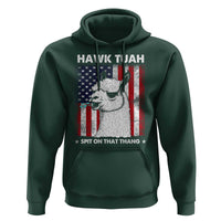 Funny Llama Hoodie Hawk Tuah Spit On That Thang American Flag - Wonder Print Shop
