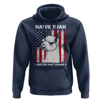 Funny Llama Hoodie Hawk Tuah Spit On That Thang American Flag - Wonder Print Shop