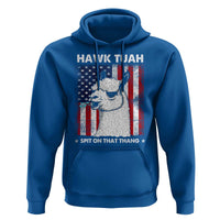 Funny Llama Hoodie Hawk Tuah Spit On That Thang American Flag - Wonder Print Shop