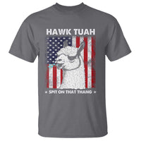 Funny Llama T Shirt Hawk Tuah Spit On That Thang American Flag - Wonder Print Shop