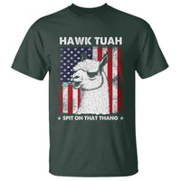 Funny Llama T Shirt Hawk Tuah Spit On That Thang American Flag - Wonder Print Shop