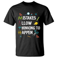 Math Teacher T Shirt Mistakes Allow Thinking To Happen Vintage Mathematical - Wonder Print Shop