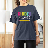 Kinder Crew T Shirt For Women Kindergarten Back To School - Wonder Print Shop
