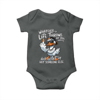 Funny Whatever Life Throws At You Duck And Let It Hit Someone Else Baby Onesie - Wonder Print Shop
