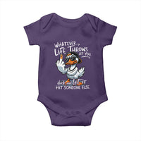 Funny Whatever Life Throws At You Duck And Let It Hit Someone Else Baby Onesie - Wonder Print Shop