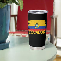 Ecuadorian Heritage Brushstroke Ecuador Flag Graphic Tumbler Cup