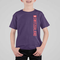 Switzerland Heritage Vintage Swiss Flag Schweiz T Shirt For Kid
