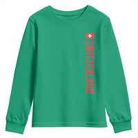 Switzerland Heritage Vintage Swiss Flag Schweiz Youth Sweatshirt
