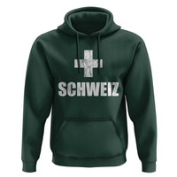 Schweiz Swiss German Vintage Cross Flag Switzerland Roots Hoodie