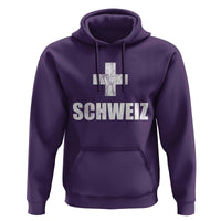 Schweiz Swiss German Vintage Cross Flag Switzerland Roots Hoodie