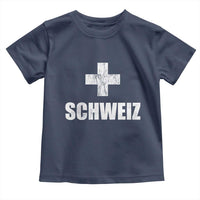 Schweiz Swiss German Vintage Cross Flag Switzerland Roots Toddler T Shirt
