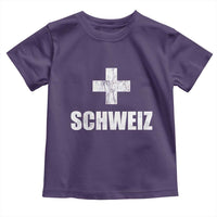 Schweiz Swiss German Vintage Cross Flag Switzerland Roots Toddler T Shirt