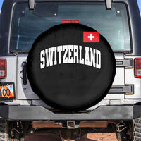 Switzerland Sports Throwback Design Spare Tire Cover Vintage Swiss Flag Soccer Jersey Style