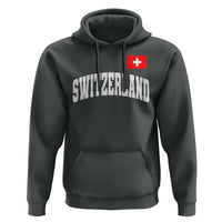 Switzerland Sports Throwback Design Hoodie Vintage Swiss Flag Soccer Jersey Style