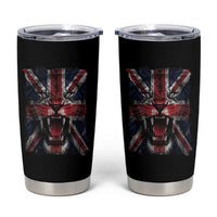 Union Jack Flag Lion Face UK British Great Britain Tumbler Cup