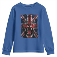 Union Jack Flag Lion Face UK British Great Britain Youth Sweatshirt