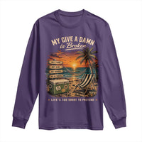 My Give A Damn is Broken Lifes Too Short to Pretend Long Sleeve Shirt Funny Old Man Quote