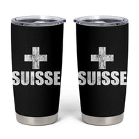 Suisse Swiss French Vintage Cross Flag Switzerland Roots Tumbler Cup