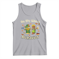 Funny Oktoberfest Tank Top On My Wurst Behavior Beer Bratwurst Lederhosen Dirndl - Wonder Print Shop