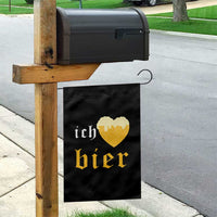 Funny Oktoberfest Garden Flag Ich Liebe Bier Heart German Beer Foam - Wonder Print Shop