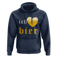 Funny Oktoberfest Hoodie Ich Liebe Bier Heart German Beer Foam - Wonder Print Shop