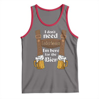 Oktoberfest Tank Top I Don't Need Lederhosen I'm Here For The Bier - Wonder Print Shop