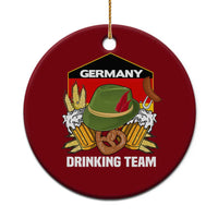 Germany Drinking Team Ceramic Ornament Germany Beer Festivals Oktoberfest Alpine hat Barley - Wonder Print Shop