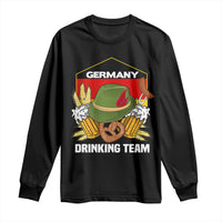 Germany Drinking Team Long Sleeve Shirt Germany Beer Festivals Oktoberfest Alpine hat Barley - Wonder Print Shop