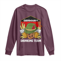 Germany Drinking Team Long Sleeve Shirt Germany Beer Festivals Oktoberfest Alpine hat Barley - Wonder Print Shop