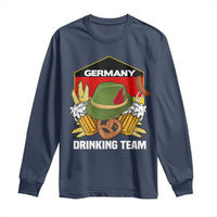 Germany Drinking Team Long Sleeve Shirt Germany Beer Festivals Oktoberfest Alpine hat Barley - Wonder Print Shop