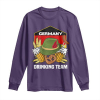 Germany Drinking Team Long Sleeve Shirt Germany Beer Festivals Oktoberfest Alpine hat Barley - Wonder Print Shop