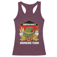 Germany Drinking Team Racerback Tank Top Germany Beer Festivals Oktoberfest Alpine hat Barley - Wonder Print Shop