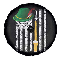 Funny German Beer Spare Tire Cover Oktoberfest Vintage American Flag Alpine hat - Wonder Print Shop