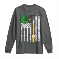 Funny German Beer Long Sleeve Shirt Oktoberfest Vintage American Flag Alpine hat - Wonder Print Shop
