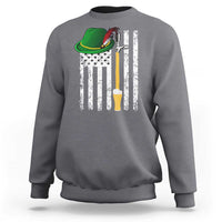 Funny German Beer Sweatshirt Oktoberfest Vintage American Flag Alpine hat - Wonder Print Shop