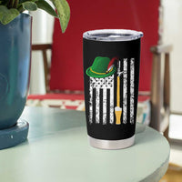 Funny German Beer Tumbler Cup Oktoberfest Vintage American Flag Alpine hat - Wonder Print Shop