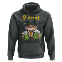 Funny Oktoberfest Cat Hoodie Purrost Kitty Drinking Beer Lederhosen Pet Lovers