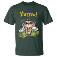 Funny Oktoberfest Cat T Shirt Purrost Kitty Drinking Beer Lederhosen Pet Lovers - Wonder Print Shop