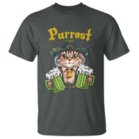Funny Oktoberfest Cat T Shirt Purrost Kitty Drinking Beer Lederhosen Pet Lovers - Wonder Print Shop