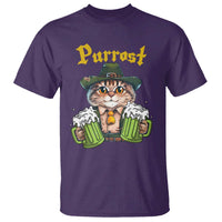 Funny Oktoberfest Cat T Shirt Purrost Kitty Drinking Beer Lederhosen Pet Lovers - Wonder Print Shop