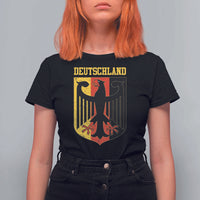 Deutschland German Pride T Shirt For Women Bundesadler Coat of Arms - Wonder Print Shop